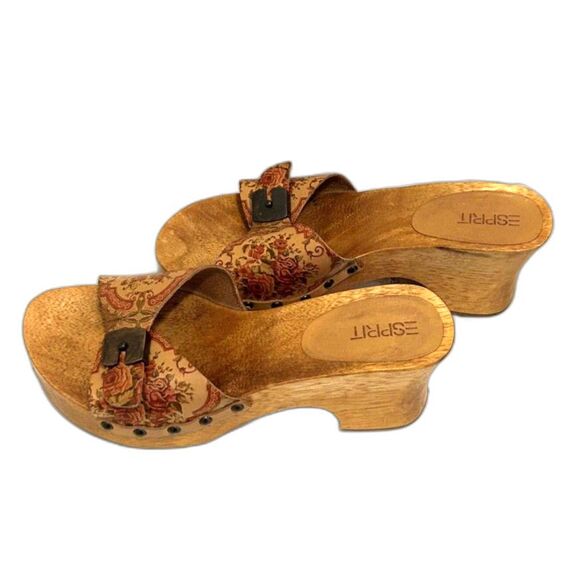 Espirit Vintage Leather Clogs - Picture 4 of 5